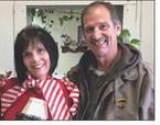 KIM AND TONY GHISALBERTI ready to celebrate Tony’s retirement after 42 years of service at UPS. Submitted