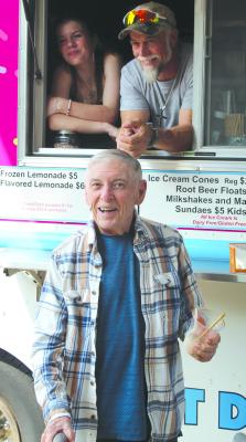JACK CARROLL, 87, finishes off the one thing he really wanted for his “What if?” wish: a chocolate shake. The What If program asks patients, “What would you do if you had one day to do whatever you wanted?” This program is associated with Shirkey Hospice and is funded solely through donations.