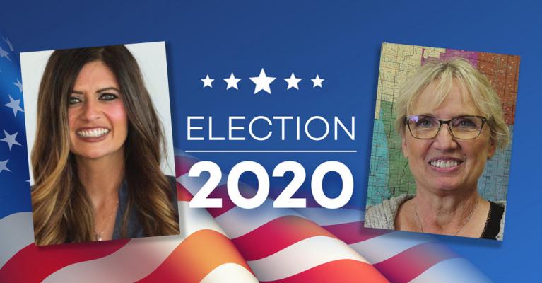 Clay Election Judge Tiffany Francis and Ray County Clerk Glenda Powell
