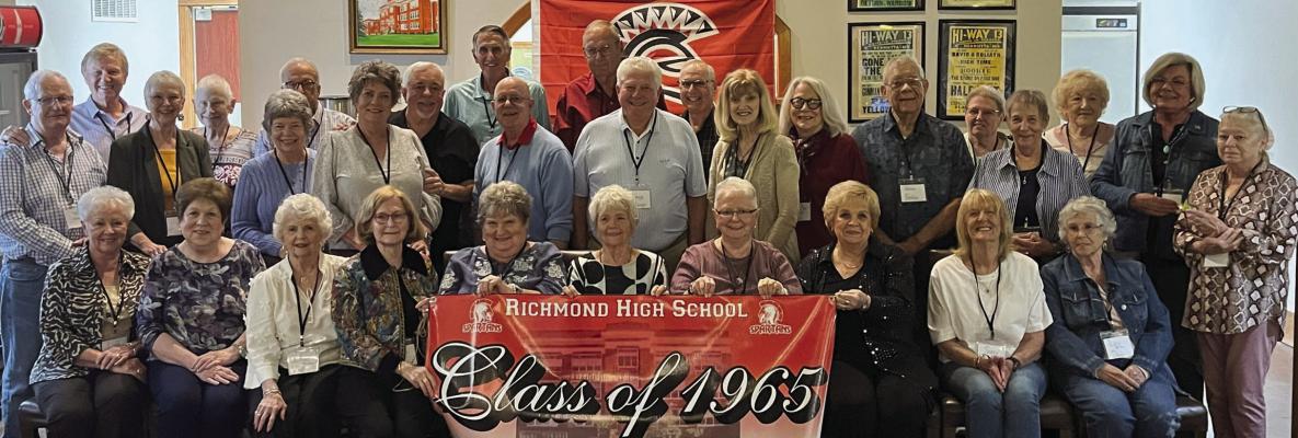 MEMBERS OF THE RICHMOND High School Class of 1965 gather to celebrate their 60-year reunion. MIKE HUNTER | Submitted