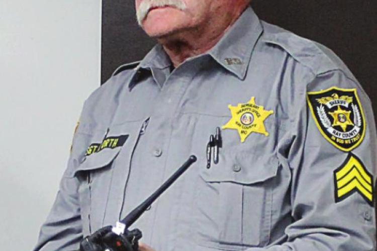 SHERIFF’S Sgt. Ray Orth talks about radio reception problems. J.C. VENTIMIGLIA | Staff