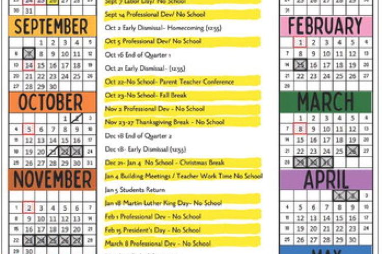 School board approves calendar change, meal contract
