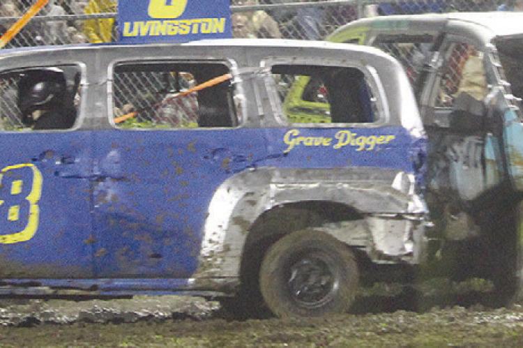 Engines roar, metal crumbles at county derby