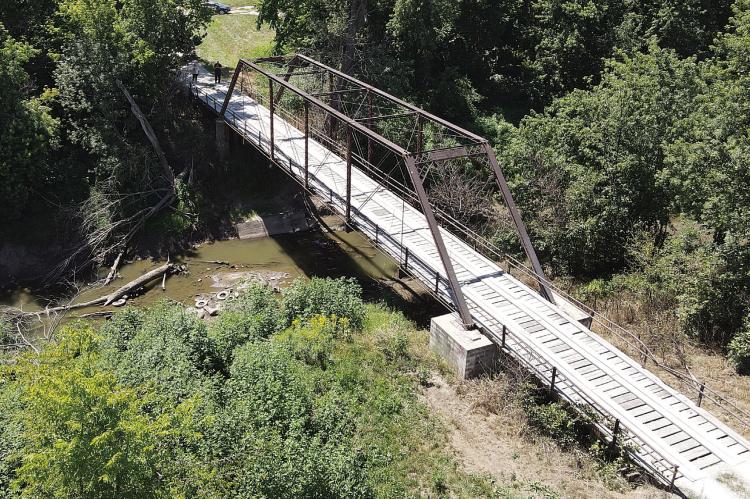 THE HISTORIC MORTON BRIDGE, located north on Landing Road between Richmond and Hardin, is available for relocation and reuse. The Ray County Commissioners are reviewing proposals. BRIAN RICE | Staff