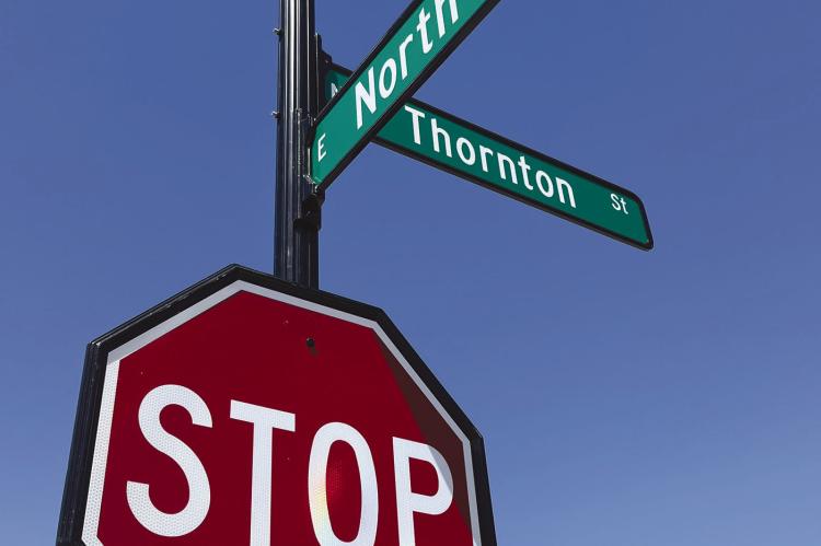 NEW STREET SIGNS WITH decorative bases are standing tall in downtown Richmond, enhancing and improving the aesthetics of the downtown area. Richmond City Economic Director James Gorham recently mentioned that he pushed for improved street signs. SOPHIA BALES | Staff
