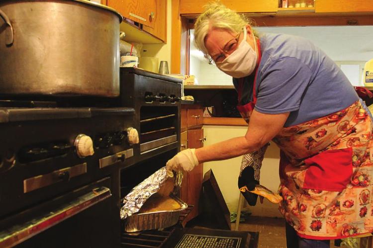 THE CORNBREAD dressing is almost ready, Linda Powers says. J.C. VENTIMIGLIA | Staff