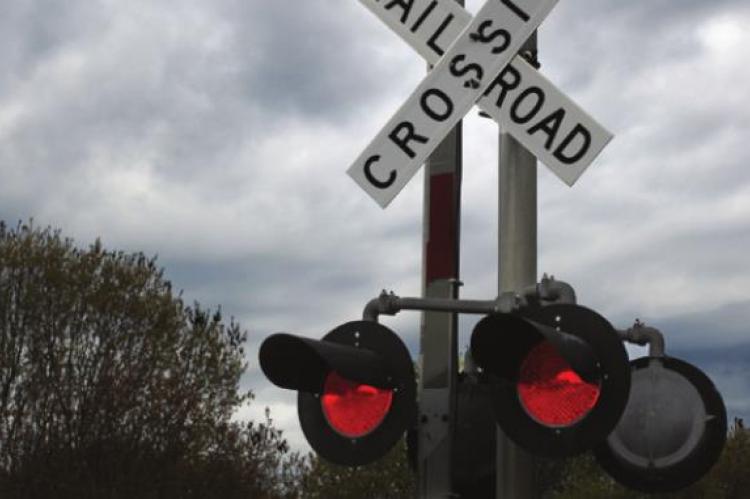 TRAINS have the right of way.