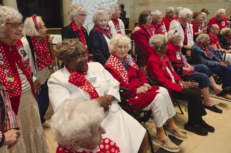 JOINING OTHER Rosie the Riveters, Jean Crouch (facing the camera) enjoys a presentation in Washington, D.C. | Submitted