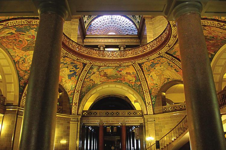 MANY MURALS are available in the Capitol halls and in various rooms there, including in the Rotunda. J.C. VENTIMIGLIA | Staff