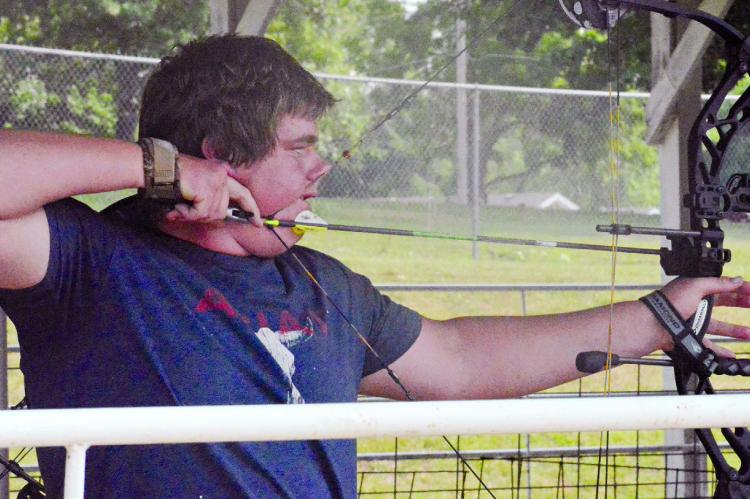 JAKE CRINGAN received the Best in Show for ages 14 and older in the archery competition held at Ray County Fairgrounds. SHAWN RONEY | Staff