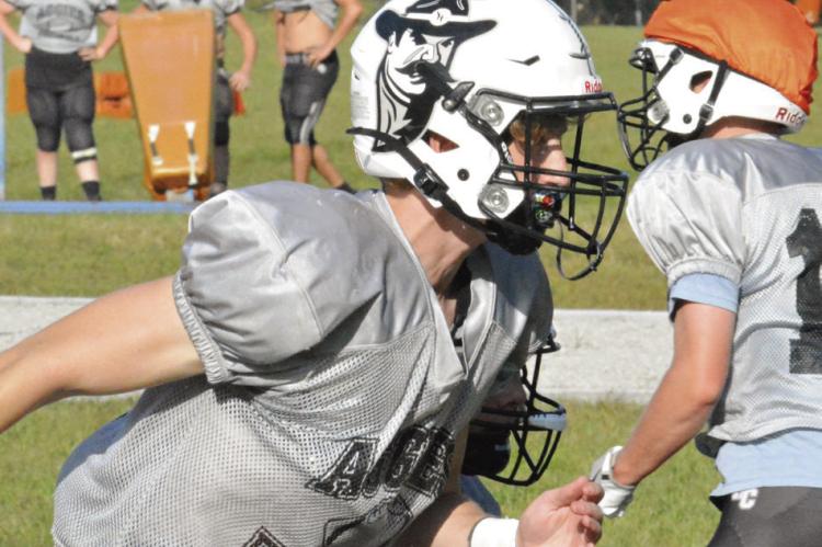 THE NORBORNE HARDIN-CENTRAL varsity football team practices Monday at Hardin-Central to prepare for Friday’s homecoming game with Orrick at Hardin-Central.