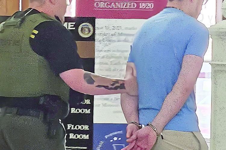 JUAN-DAVID GUTIERREZ was escorted into Ray County Circuit Court by a deputy during a prior arrest. MIRANDA JAMISON | Staff