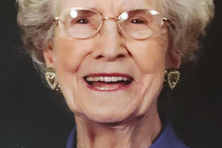 THIS PHOTO shows Crystine Harrison at age 99, the way many area residents will remember her.