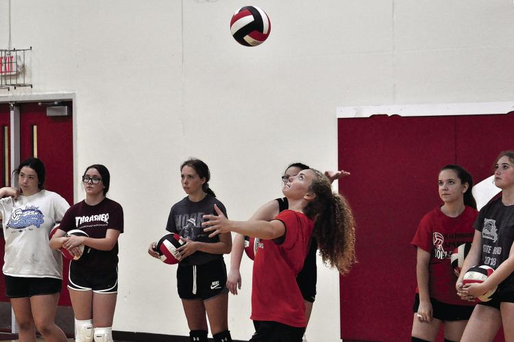 Serving practice