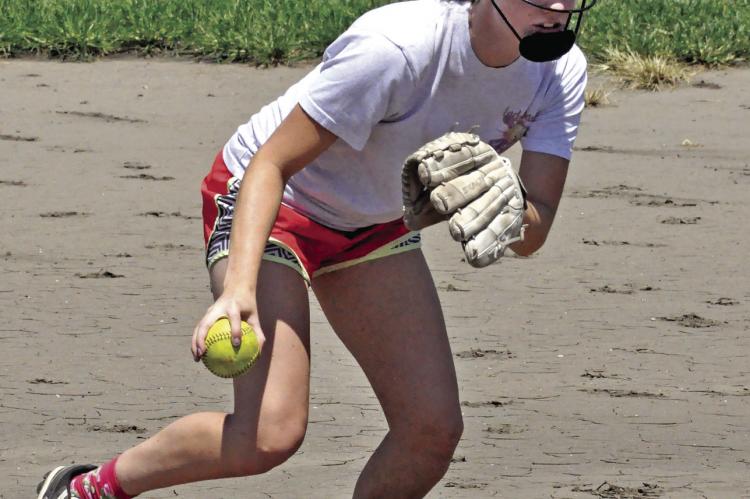 Fielding a grounder