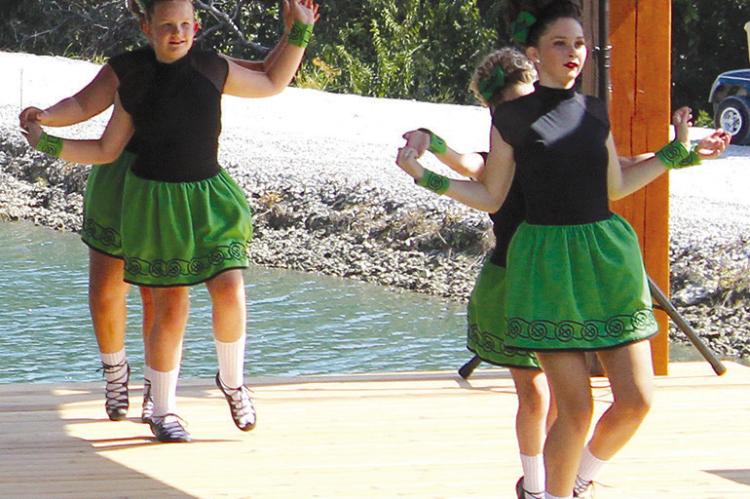 O’RIADA-MANNING ACADEMY of Irish Dance members perform dances during the first Irish Festival hosted by Shamrock Hills Vineyard and Winery. SHARON DONAT | Staff