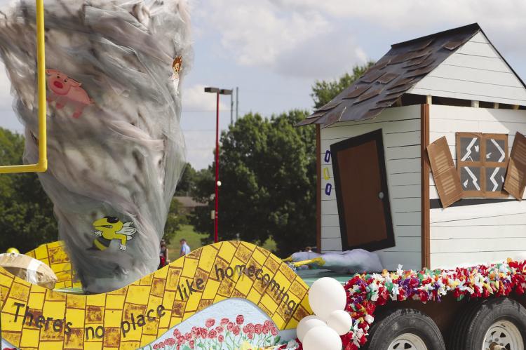 Wizard of Oz tornado takes down the Huskers ensuring the Senior class a first place for their float. MRS. ROLD | Spin Staff