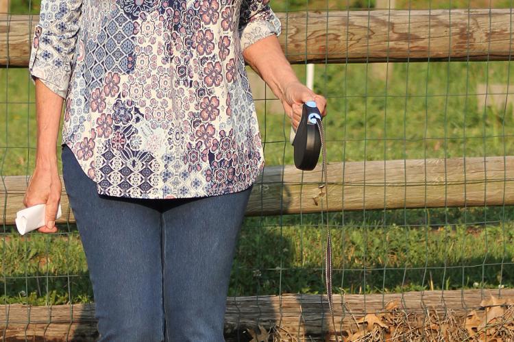 Local resident Rhonda Kinnison takes the opportunity to bring her dogs to the Annual Pet Clinic hosted by the City of Richmond and Renfro Veterinary Services. SOPHIA BALES | Staff