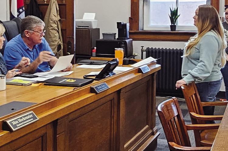 COMMISSIONERS HEAR details of a proposed hare scramble event, including race schedules, safety requirements and familyfocused participation before approving a temporary use permit. MIRANDA JAMISON | Staff