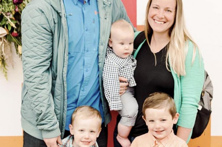 ORRICK’S new high school principal, John Haleyappears with his wife Faith, and three sons, Canaan, Luke and Micah.