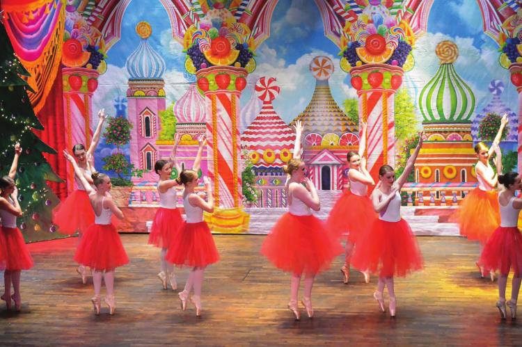THESE GIRLS dance in a performance of “The Nutcracker.” More girls will have an opportunity to participate at The Farris Theatre in downtown Richmond.