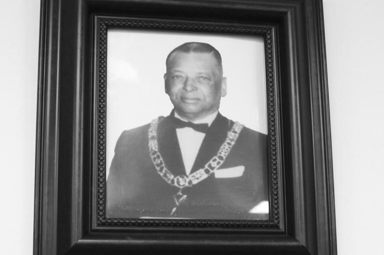 A PHOTO OF JOHN W. CARTER is framed in the John W. Carter Lodge in Richmond. The Freemasonry was named after him due to his accomplishments. SOPHIA BALES | Staff