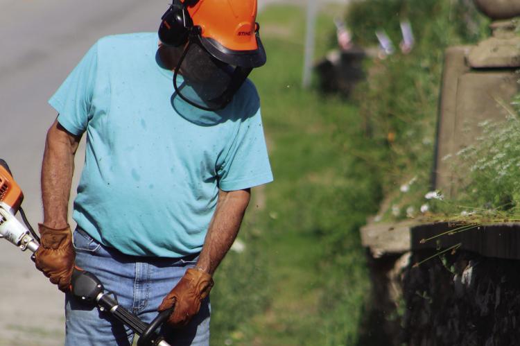 Commissioners participate in cemetery cleanup day