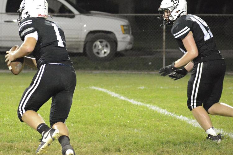 HAVING BUILT a comfortable lead, NHC gives underclassmen such as Jake McMillan (left) and Noah Higgs game reps during its homecoming victory. SHAWN RONEY | Staff