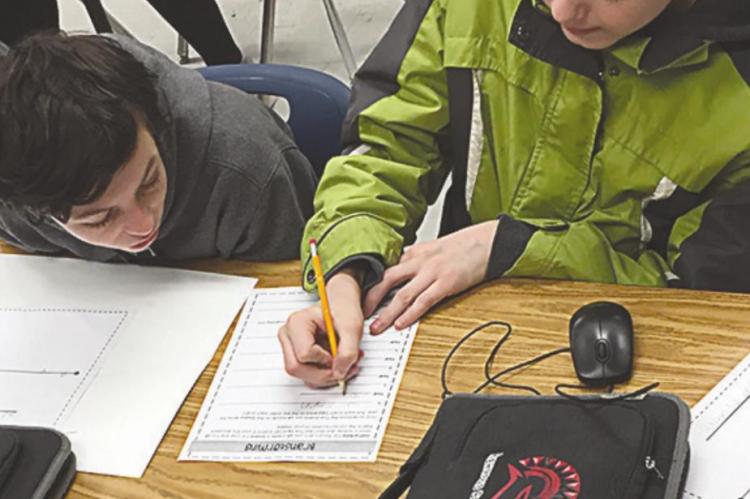 JAYDEN Comstock and Rylan Short collaborate on the biographical project.
