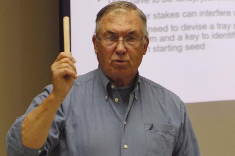 University of Missouri Extension field specialist Todd Higgins presents an insightful and captivating talk, brimming with useful tips on gardening, education and fostering community connections. SHARON DONAT | Staff