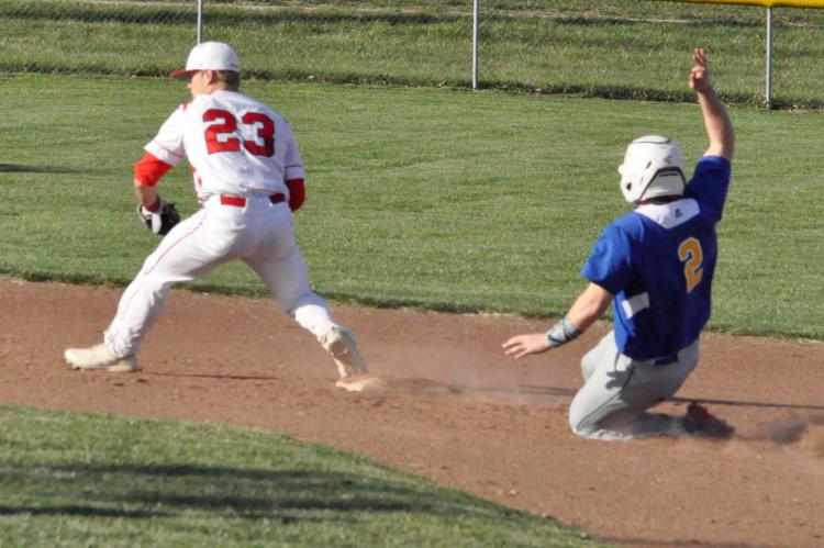 Out at second