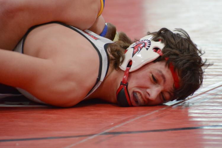 On the mat 