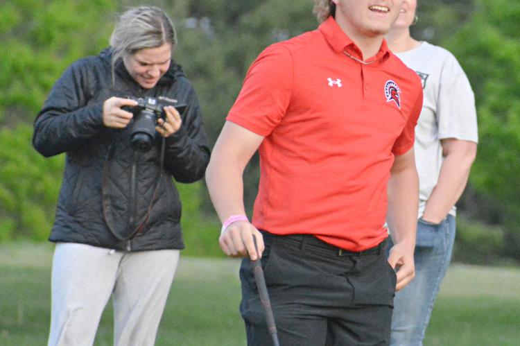Watching down the fairway