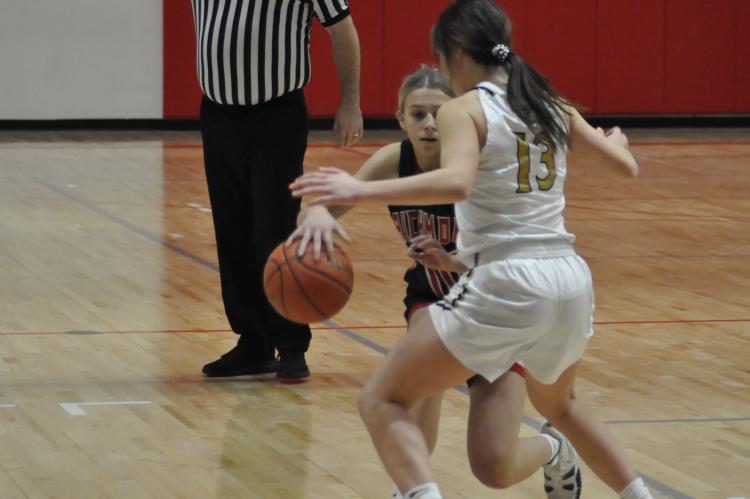 Dribbling right