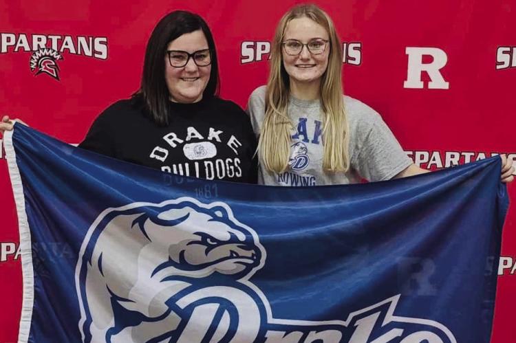 RICHMOND SENIOR Delilah True (right), shown with her mother Saralissa, is looking forward to competing in rowing at Drake University. JESSICA JOHNSON | Submitted