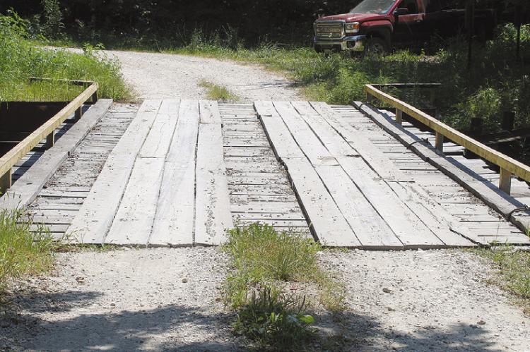 BRIDGE OF Christian Road over the Mud Creek in northeast Ray County presents safety issues. SHARON DONAT | Staff