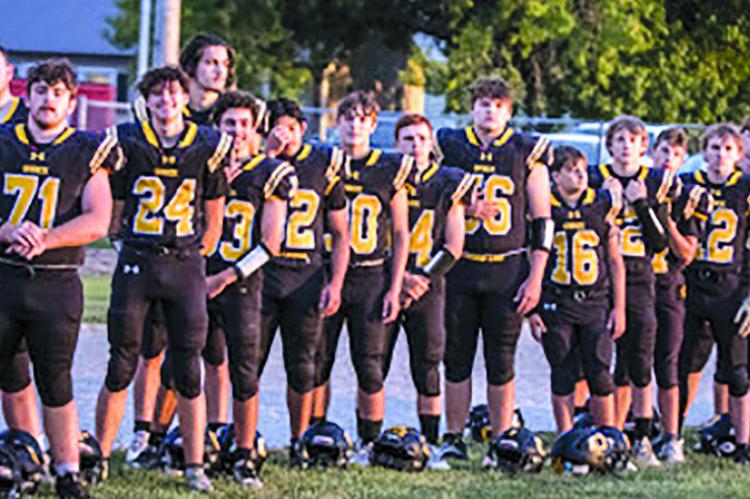THE ORRICK BEARCATS 2024 football squad line up after a practice. Submitted