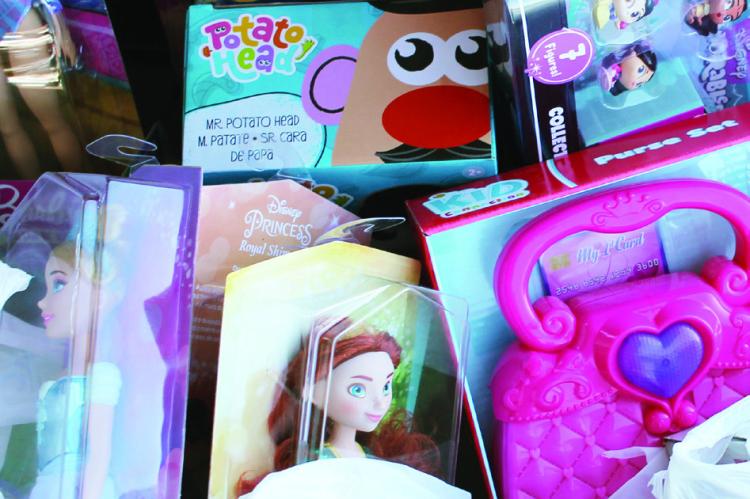 Richmond middle and high school girls’ basketball collected nearly 20 bags of toys at their toy drive on Sunday Dec. 18.