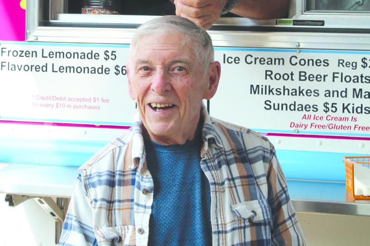 JACK CARROLL, 87, finishes off the one thing he really wanted for his “What if?” wish: a chocolate shake. The What If program asks patients, “What would you do if you had one day to do whatever you wanted?” This program is associated with Shirkey Hospice and is funded solely through donations.