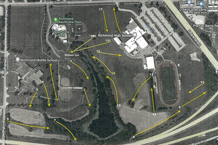 Illustration of the Spartan Ridge of Southview Park course design. | Submitted