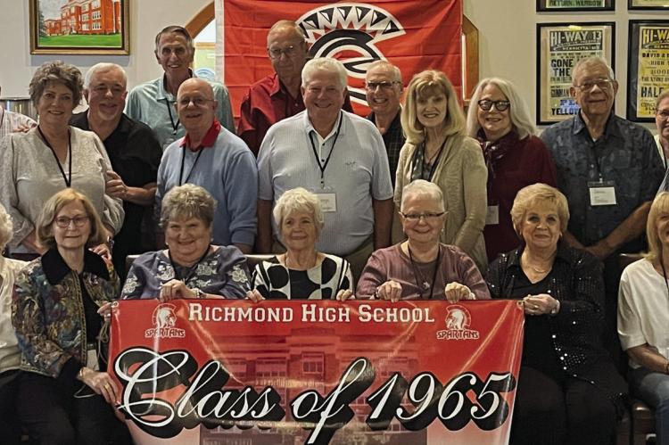 MEMBERS OF THE RICHMOND High School Class of 1965 gather to celebrate their 60-year reunion. MIKE HUNTER | Submitted