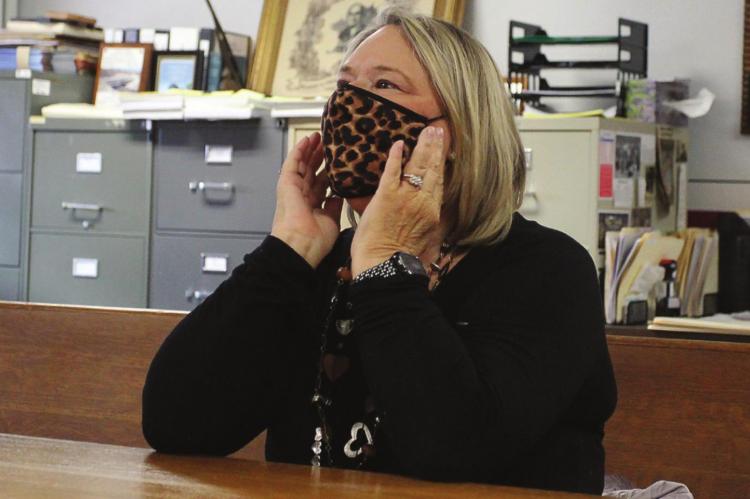 EXCELSIOR SPRINGS Mayor Sharon Powell tells the Ray County Commission cooperation, not money, is sought from the county in an effort to stop downtown flooding in the city. J.C. VENTIMIGLIA | Staff