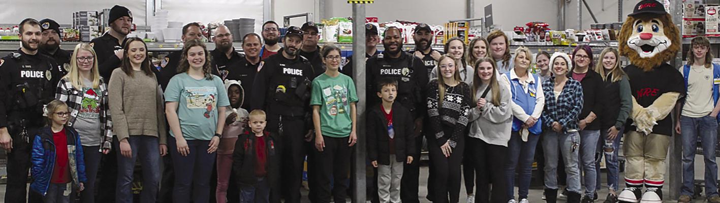 LOCAL YOUTH join the Richmond Police Department for holiday shopping. Submitted