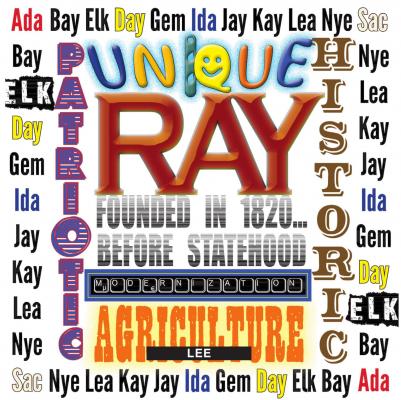 NO COUNTY in the nation has a shorter name than Ray and no other county has the same name. In all, 13 U.S. counties have three-letter names, with several sharing the same name. Lee is the most popular name for three-letter counties. Not surprisingly, Lee is popular in Southern states, with his name added to counties after the Civil War. J.C. VENTIMIGLIA | Staff