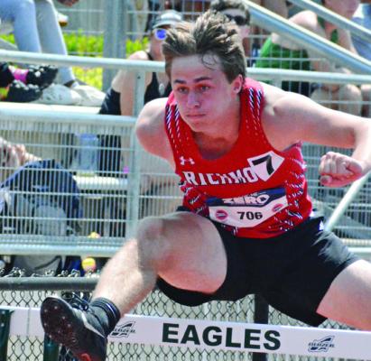 RECENT RICHMOND GRADUATE Dayne Loftin finishes his prep track and field career May 27 at Class 3 state competition in Jefferson City.