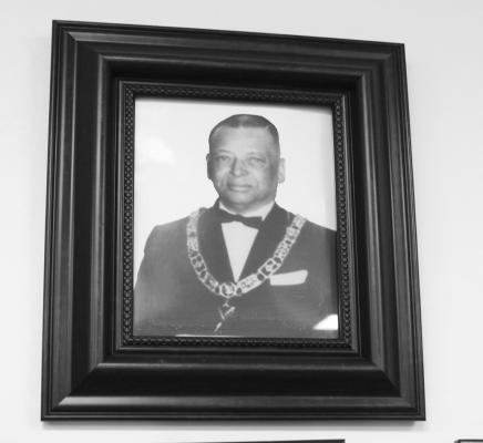 A PHOTO OF JOHN W. CARTER is framed in the John W. Carter Lodge in Richmond. The Freemasonry was named after him due to his accomplishments. SOPHIA BALES | Staff