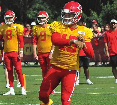 FOLLOWING THE Kansas City Chiefs, seen here in August 2019 at training camp at Missouri Western State College in St. Joseph, on their road to winning Super Bowl LIV was special. The recent death of a friend and fellow Chiefs fan makes that Super Bowl season seem even more special. SHAWN RONEY | Staff