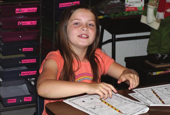 THERE ARE TRADITIONAL summer school classes in Richmond and fun classes and a mix of both as Payton Roller, 8, reacts with a smile in teacher Jamie Marrant’s math class. Find the story on Page 8. J.C. VENTIMIGLIA | Staff
