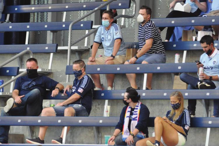 SHAWN RONEY | Staff THE SPARSE but boisterous crowd that watches Sporting Kansas City’s play Minnesota United FC calls to mind crowds at Richmond and Excelsior Springs athletic events.