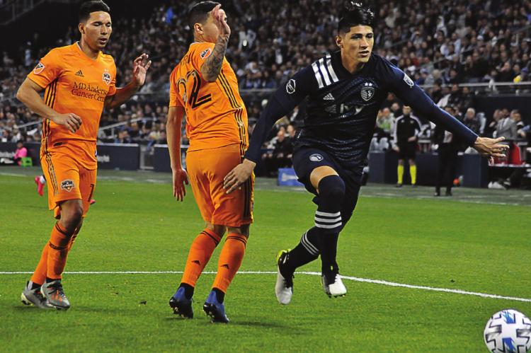 THE TEMPORARY GROUNDING of teams like Sporting Kansas City and the Houston Dynamo, seen here March 8 at Children’s Mercy Park, has forced this sports editor to roll with the punches of the coronavirus pandemic. SHAWN RONEY | Richmond News